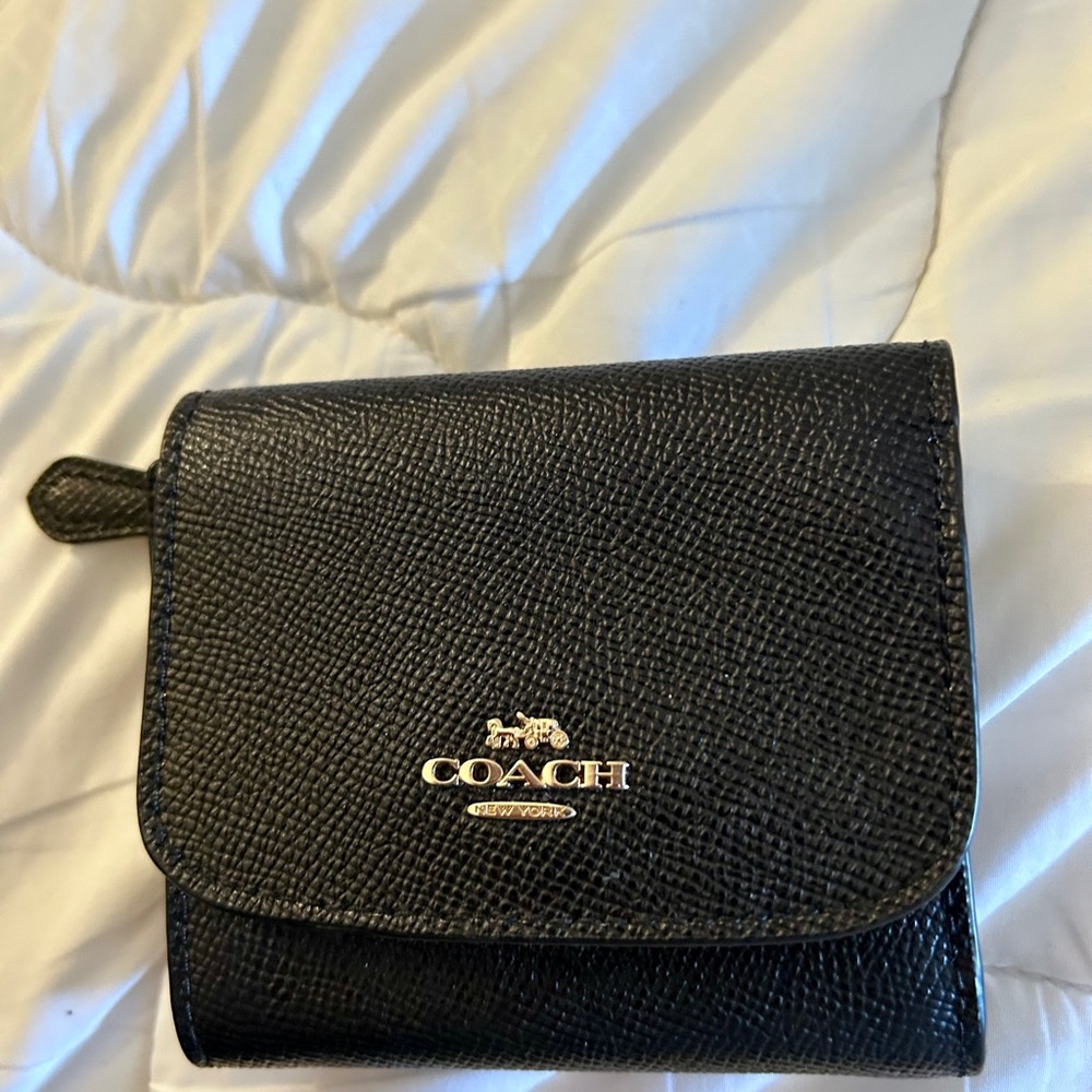 Coach Textured Black Leather Wallet